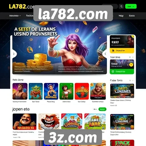 Interface amigável na plataforma la782.com