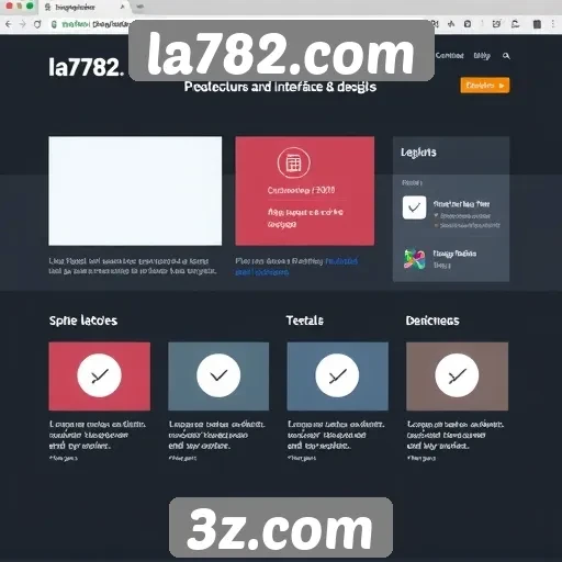 Análise da interface de usuário do site la782.com